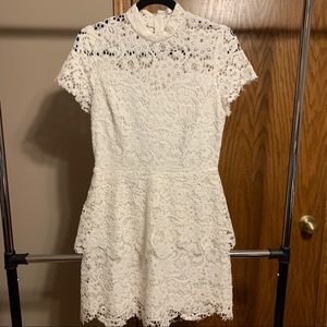 White Crochet Lace Dress